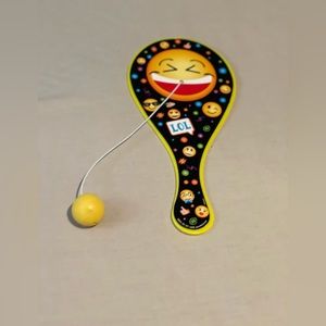 Emoji paddle ball with string